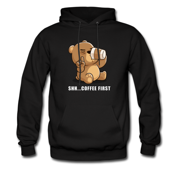 Shh.. Coffee First Hoodie Cheap