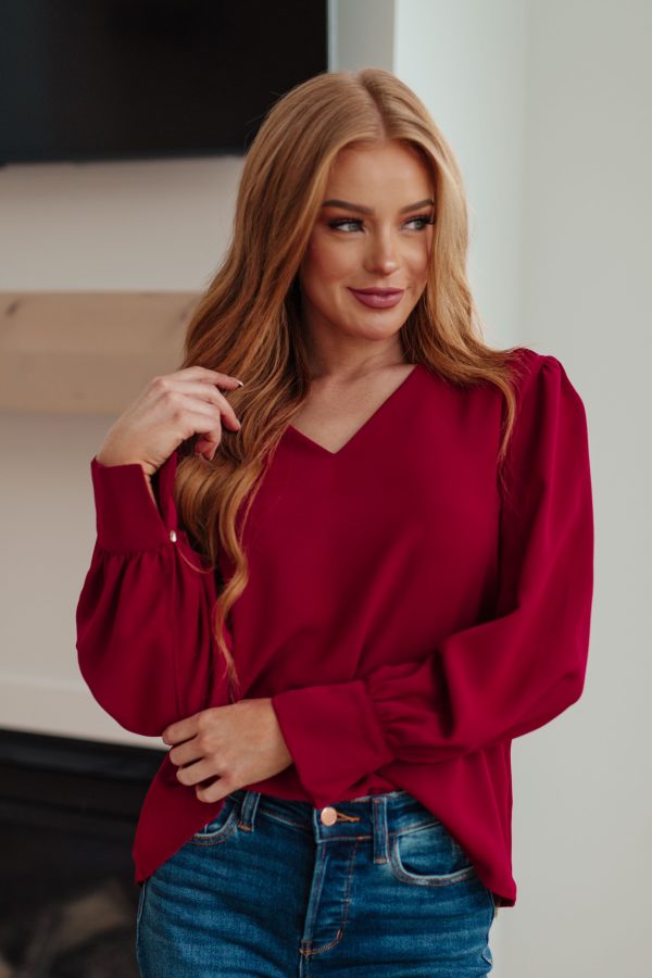 Back in Business V-Neck Blouse Online - Image 5