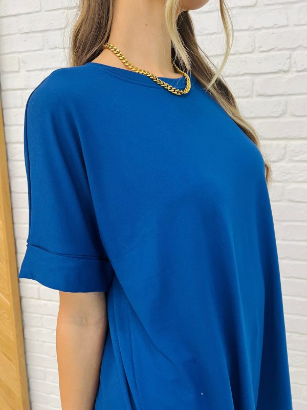Comfy Cruising Top and Biker Shorts Set in Lt Navy Online - Image 2