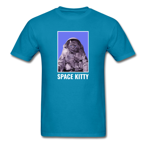 Space Kitty Men s Funny T-Shirt Online - Image 2