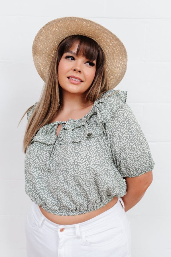 Golden Hour Top in Sage For Discount - Image 5