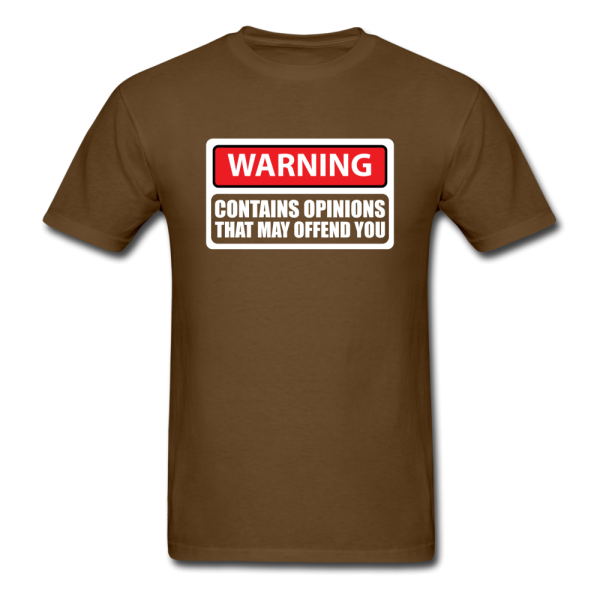 Warning Contains Opinions That May Offend You Men s Funny T-Shirt Online - Image 5