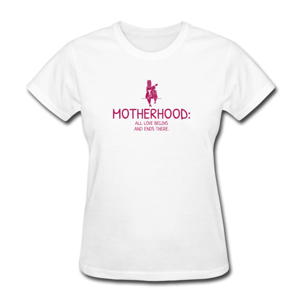 Motherhood All Love Begins And Ends There Women s T-Shirt Online Hot Sale - Image 2