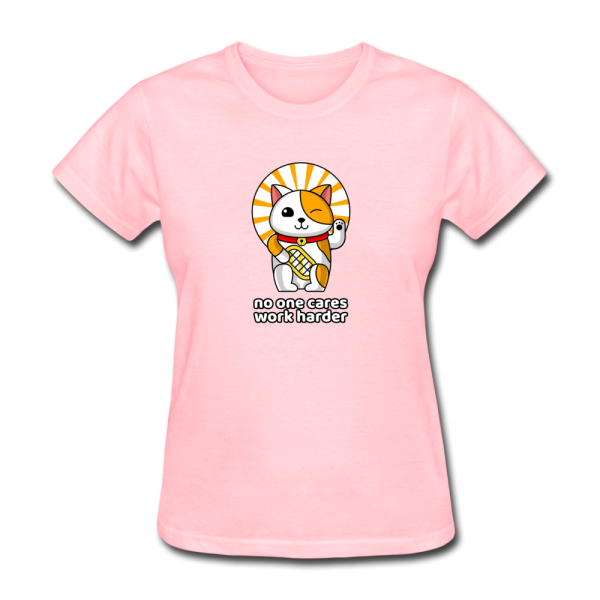 No One Cares Work Harder Women s Motivational T-Shirt Online Sale - Image 2