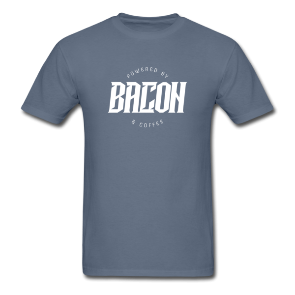 Powered By Bacon & Coffee Men s Funny T-Shirt Online - Image 4