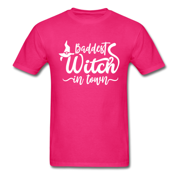 Baddest Witch In Town Men s Funny Halloween T-Shirt Online Hot Sale - Image 2
