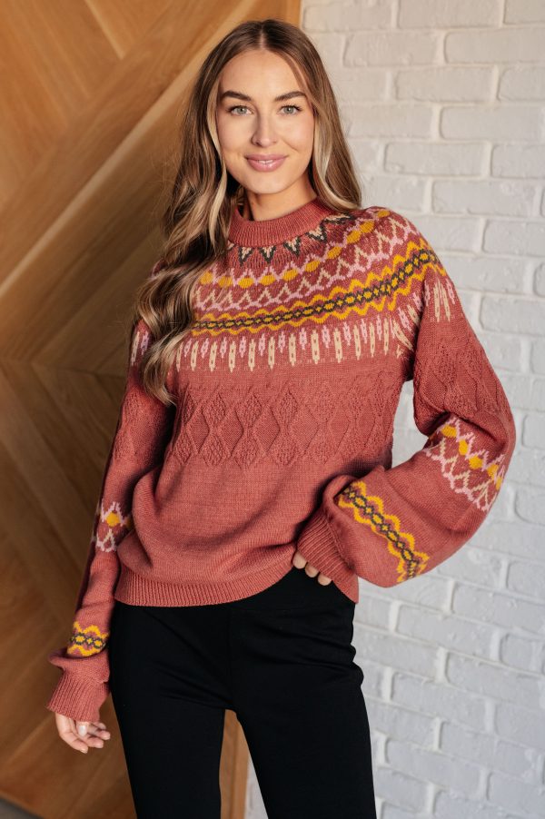 Cozy Chalet Fair Isle Sweater Sale - Image 3