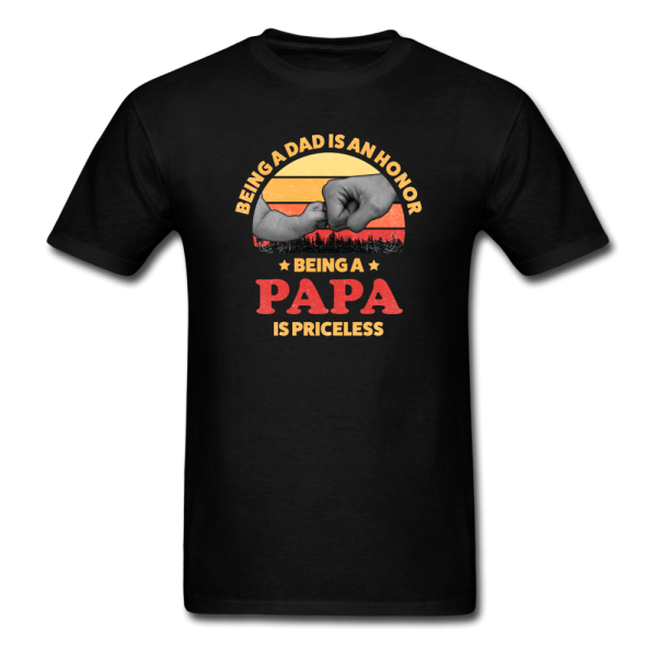 Being A Papa Is Priceless Men s Wholesome T-Shirt Online now