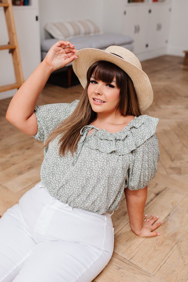 Golden Hour Top in Sage For Discount - Image 3