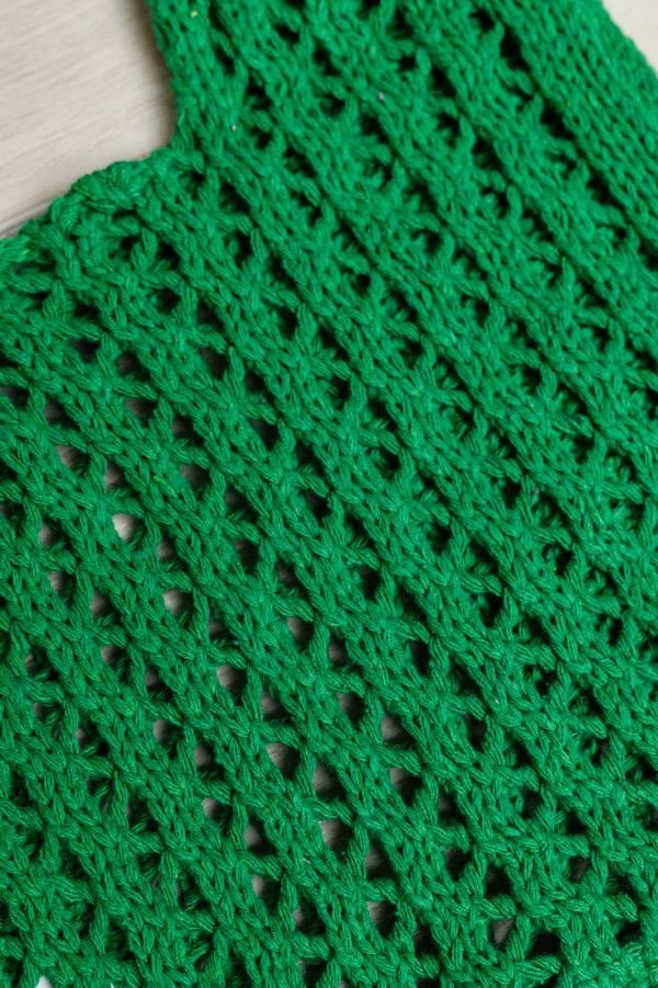 Girls Day Open Weave Bag in Green on Sale - Image 5