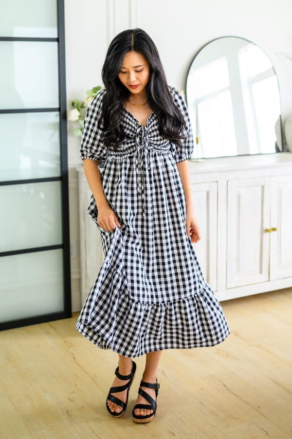 Greenville Gingham Midi Dress Discount - Image 2