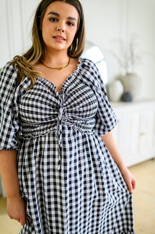 Greenville Gingham Midi Dress Discount - Image 3