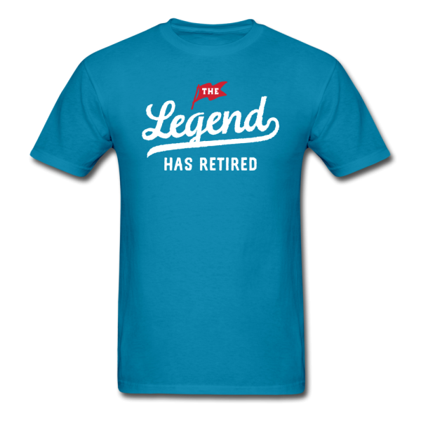 The Legend Has Retired Men s Funny T-Shirt Sale - Image 2