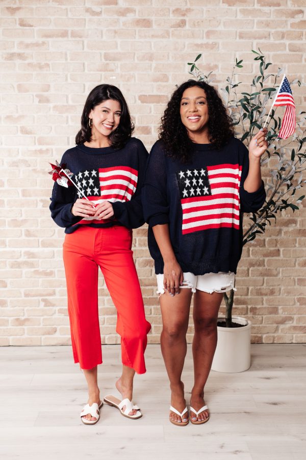 Oh Say Can You See Lightweight Pullover Fashion