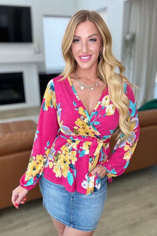 Spring to Be Sprung V-Neck Floral Blouse Discount - Image 2