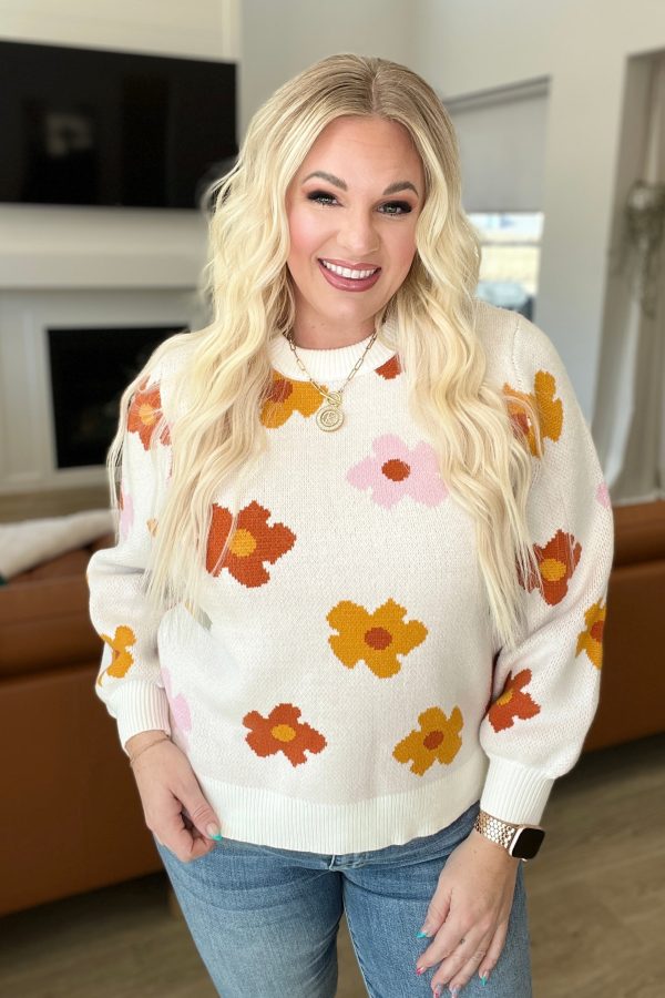 Falling Flowers Floral Sweater Supply - Image 2