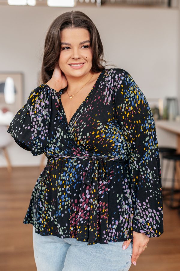 As It Happened Faux Wrap Top on Sale - Image 4