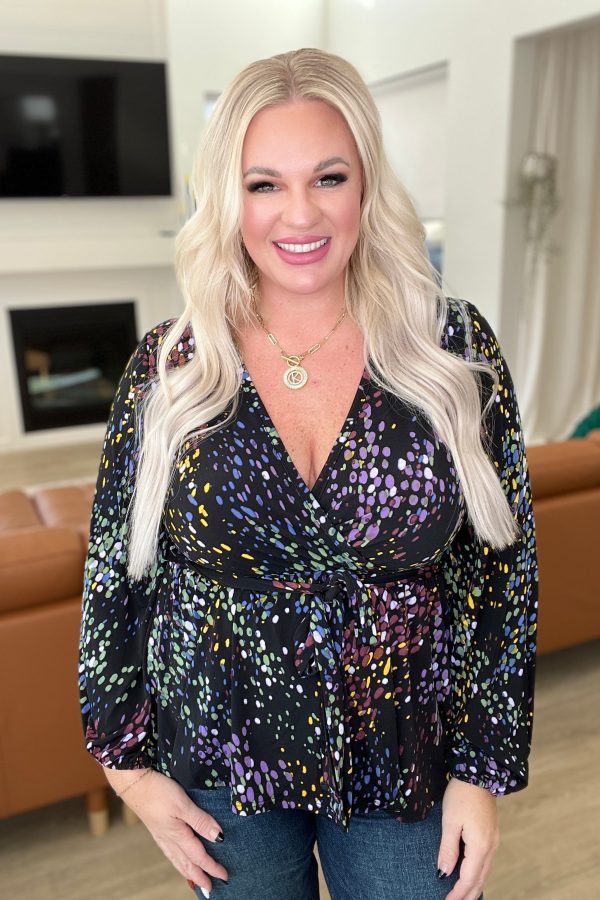 As It Happened Faux Wrap Top on Sale - Image 2