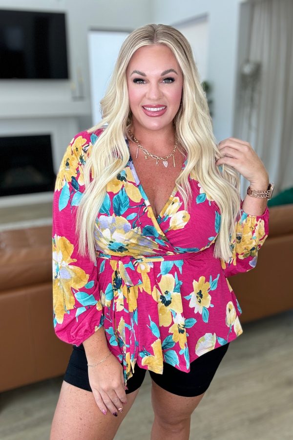 Spring to Be Sprung V-Neck Floral Blouse Discount