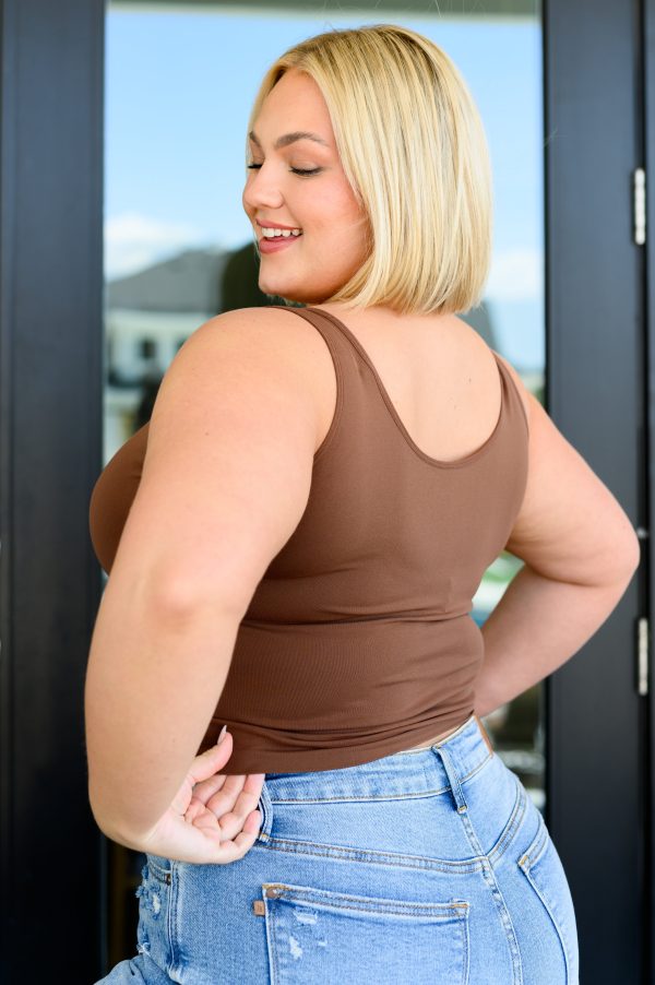 Carefree Seamless Reversible Tank in Brown Cheap - Image 3
