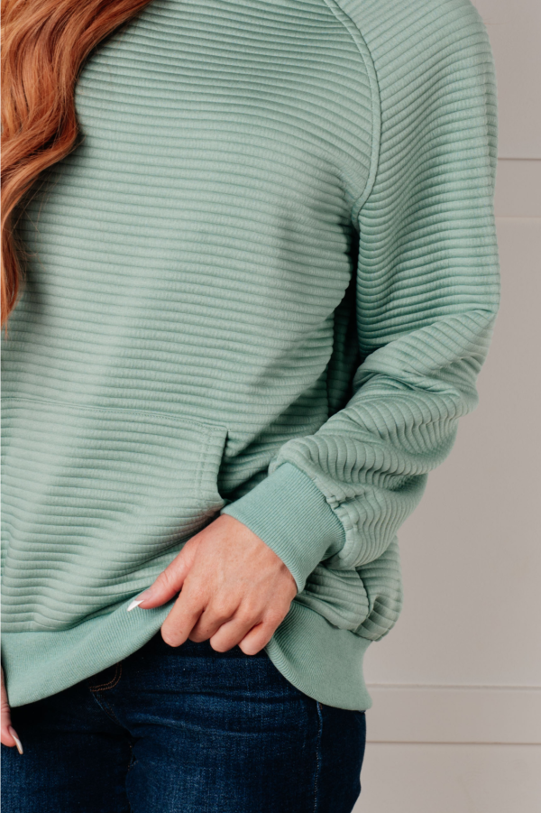 Crosswalk Textured Hoodie in Green Discount - Image 3