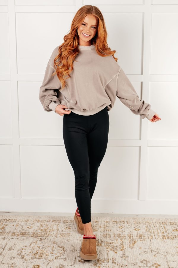 Beyond the Basics Pullover in Ash Mocha For Sale