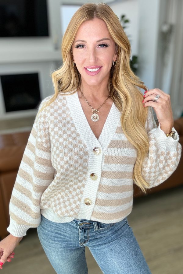 Check That Line Cardigan For Cheap