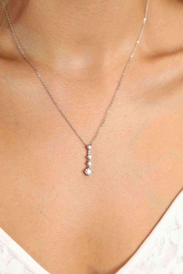 Adored Keep You There Multi-Moissanite Pendant Necklace on Sale