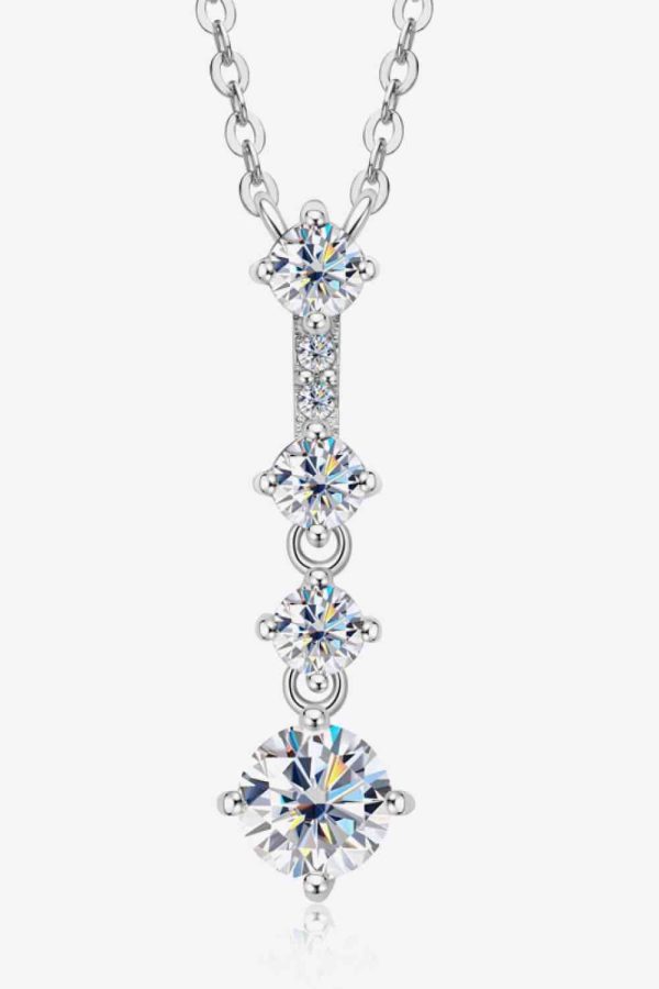 Adored Keep You There Multi-Moissanite Pendant Necklace on Sale - Image 2