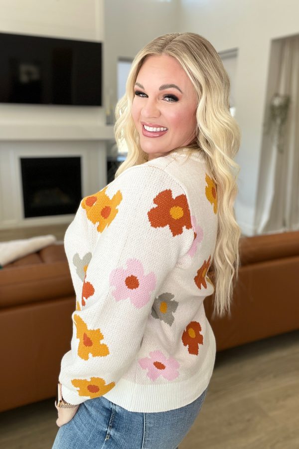 Falling Flowers Floral Sweater Supply - Image 3