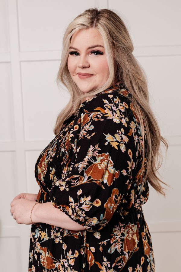 Look My Way Smocked Bodice Button Down Dress Cheap - Image 5