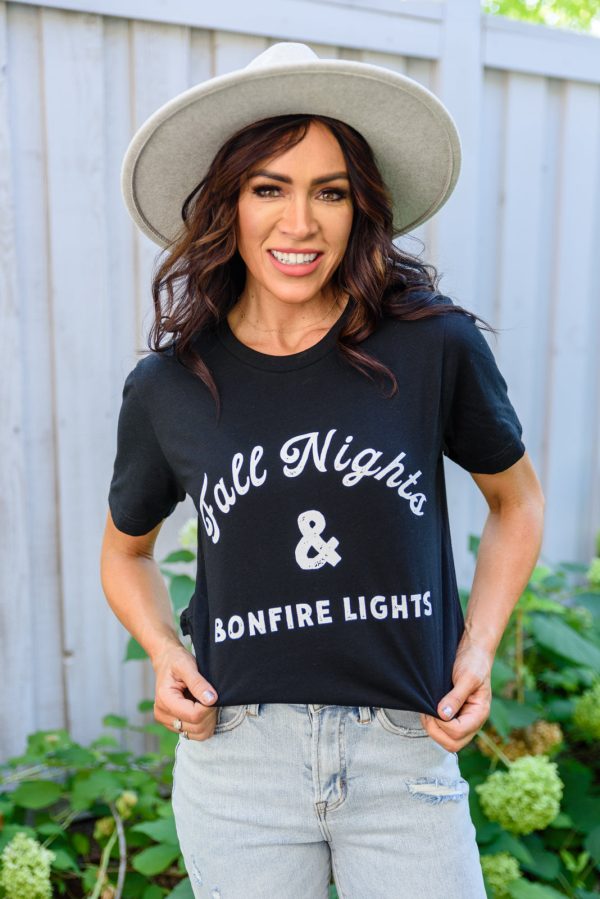 Fall Nights Graphic T-Shirt For Cheap