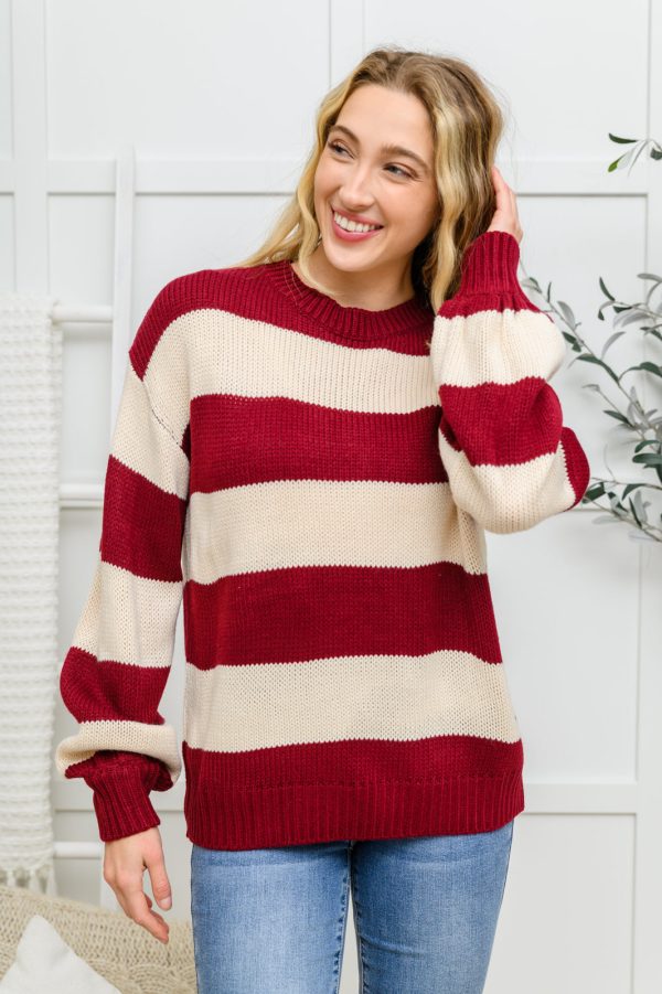 Lucky Strike Top In Burgundy on Sale