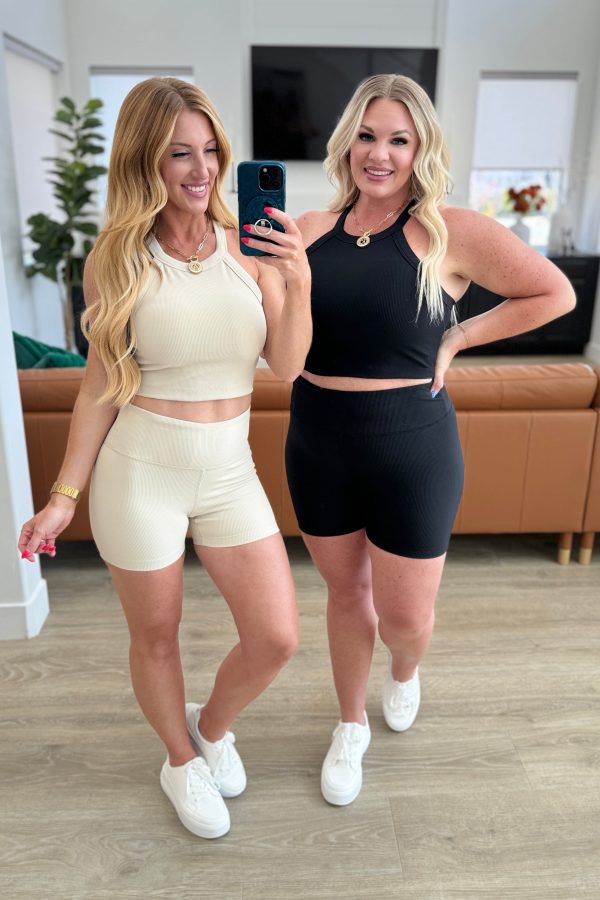 Hot Girl Walks Biker Shorts in Black Online now - Image 5