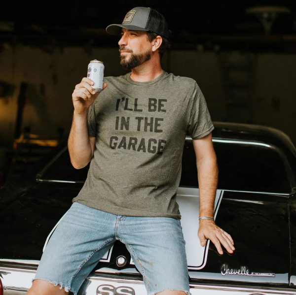 I ll Be In The Garage Graphic Tee For Sale