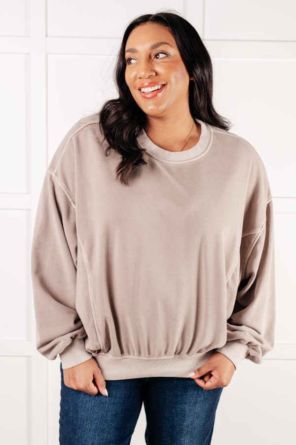 Beyond the Basics Pullover in Ash Mocha For Sale - Image 2
