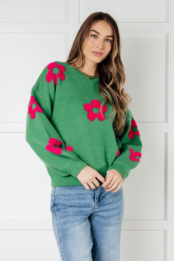 Follow Your Heart Drop Shoulder Sweater Hot on Sale