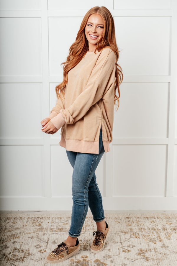 No Plain Jane Oversized Sweatshirt in Khaki Online now - Image 2