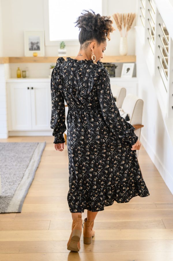 Larissa Long Sleeve Ruffle Hem Dress Sale - Image 5