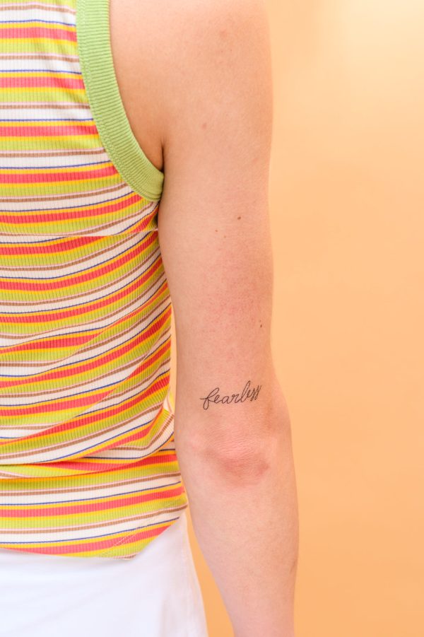 Words For A Season Temporary Tattoo FEARLESS Discount