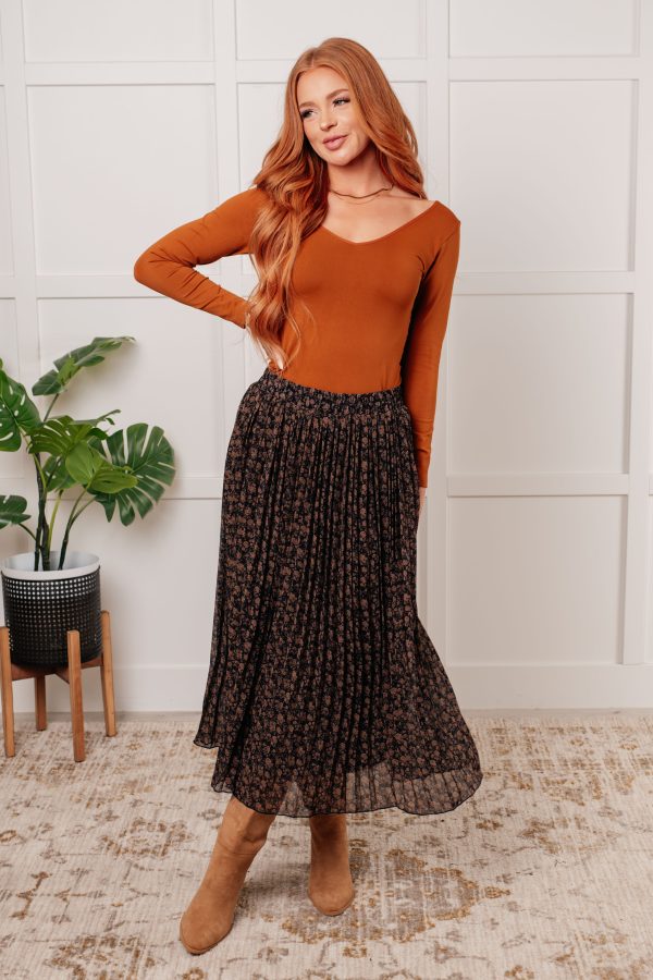 Just What You Wanted Floral Print Pleated Skirt Sale - Image 3