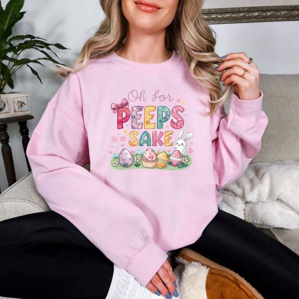 For Peeps Sake Graphic Sweatshirt For Sale