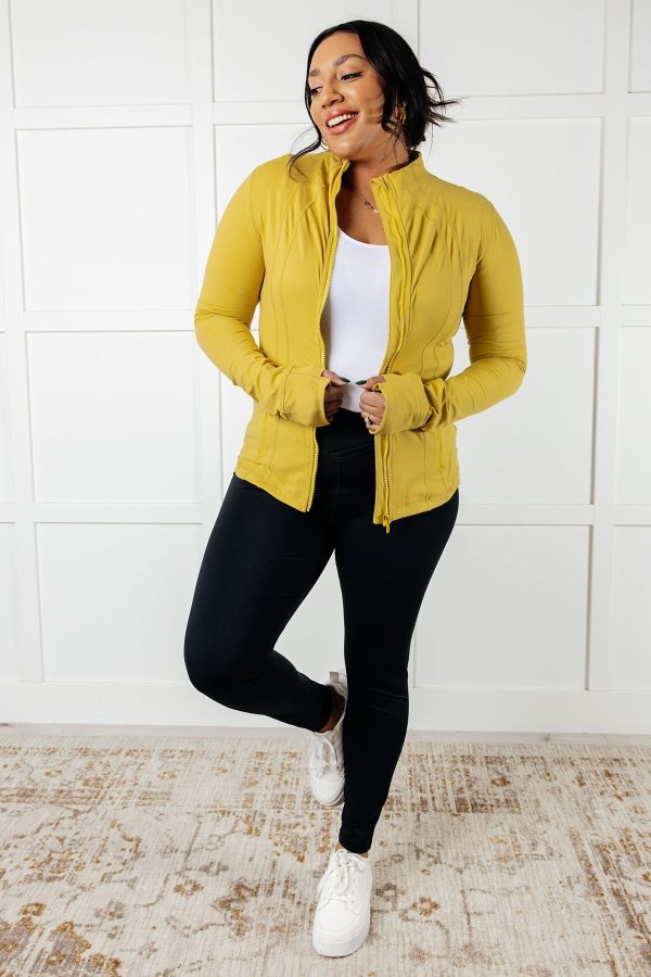 Staying Swift Activewear Jacket in Yellow Pear Sale - Image 4