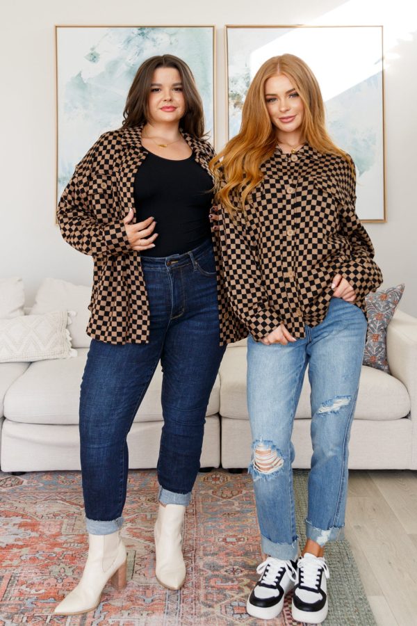 Safe Secrets Checkered Shacket Fashion - Image 3