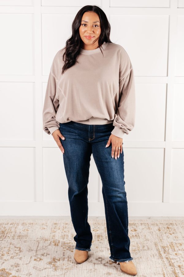 Beyond the Basics Pullover in Ash Mocha For Sale - Image 4