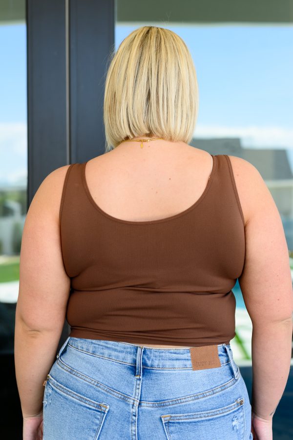 Carefree Seamless Reversible Tank in Brown Cheap - Image 5