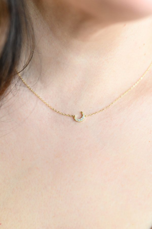 Over the Moon Necklace on Sale