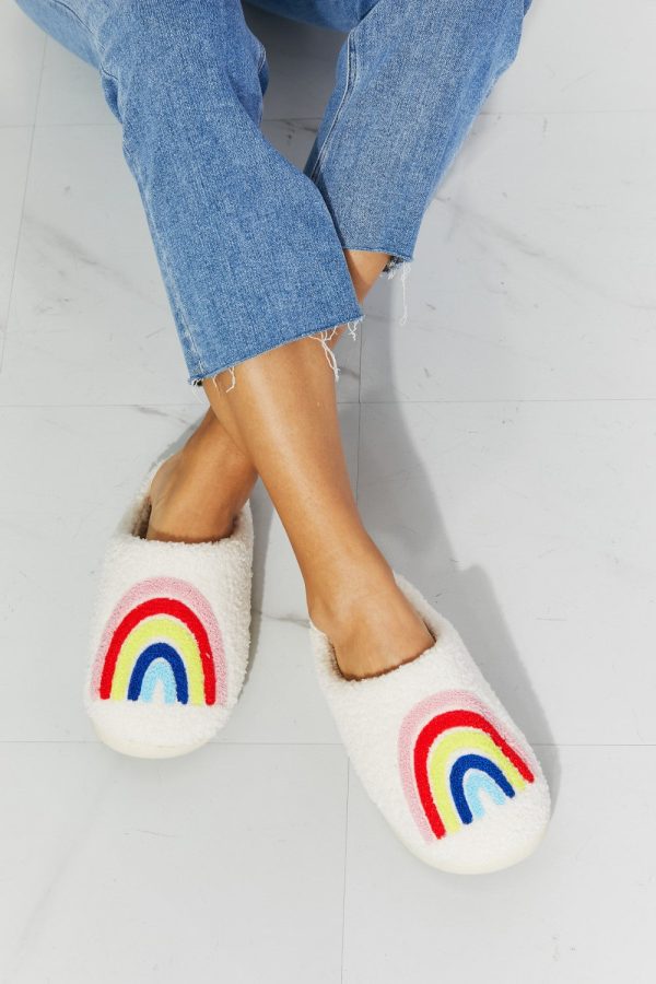 MMShoes Rainbow Plush Slipper Fashion - Image 2