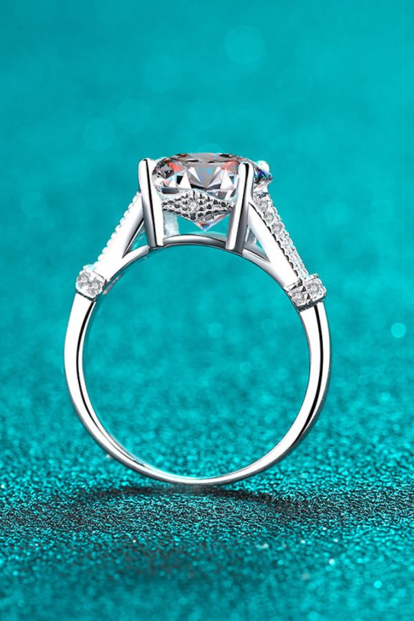 Unpredictable Day 3 Carat Moissanite Ring For Sale - Image 4