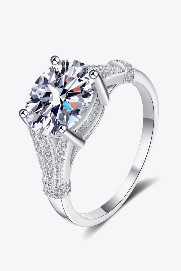 Unpredictable Day 3 Carat Moissanite Ring For Sale - Image 5